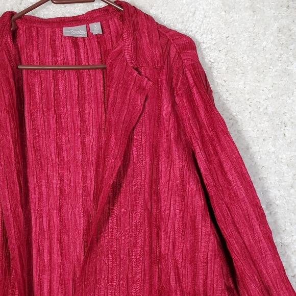 Chico’s Travelers Cardigan Women 3 (XL) Textured Open‎ Front Layering Casual - Picture 2 of 11